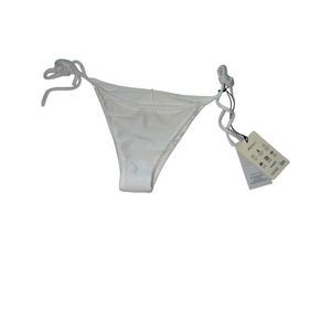 NWT VDM the Label size small white string bikini bottom